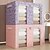 abordables Rangements pour vêtements-Boîte de rangement transparente de grande capacité, cube d&#039;emballage de couettes pliables, panier de rangement portable pour déménagement de chambre à coucher