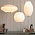 tanie Światła wysp-Lampa wisząca LED w kształcie kokonu, żyrandol, latarnia, do kawiarni-restauracji 110-240 V