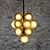tanie Żyrandole wyjątkowe-67 cm Przygaszanie Oświetlenie Sufitowe Metal Geometryczny Malowane wykończenia Nowoczesny 110-240 V
