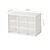 cheap Jewelry &amp; Cosmetic Storage-Nine Palace Grid Storage Box Hand Ledger Transparent Divided Drawer Desktop Transparent Girl Color Storage Dormitory Sorting Box 1PC