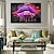 cheap People Prints-Kiss Me Graffiti Lips Pop Art Canvas Painting Abstract Love Poster And Print Art Wall Pictures For Living Room Home Decoration