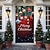 halpa Jouluiset ovensuojukset-joulun ovikoristeet koristeet ovenpäälliset oven tapetti oviverho koristelu joulun taustaovi banneri etuovelle lomajuhlasisustustarvikkeet