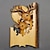billige treveggskilt-1 stk dyreutskjæring håndverk vegghengende skulptur, tre vaskebjørn bjørn hjort håndmalt dekorasjon, for hjemme stue