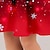 Недорогие 3d платья для девочек-Девушки &#039; 3D В снежинку Платье Длинный рукав 3D печать Осень Зима Для занятий спортом Повседневные Праздники Симпатичные Стиль На каждый день Красивый Дети 3-12 лет
