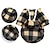 cheap Dog Clothes-Dog Cat Hoodie Pet Pouch Hoodie Plaid Fashion Cute Winter Soft Outdoor Casual Daily  Dog Puppy Clothes Outfits