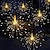 Недорогие Подсветки дорожки и фонарики-0.3м Рождественские огни звездообразования 270 светодиоды EL Тёплый белый Холодный белый Разные цвета Фейерверк / Огни звездообразования Работает от солнечной энергии Солнечная энергия