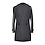 abordables Manteaux &amp; vestes-Homme Manteau d&#039;hiver Caban Trench Extérieur Usage quotidien Automne hiver 95% polyester 5% coton Vêtements d&#039;extérieur Vêtement Tenue Mode Vêtement de rue Plein Revers Double Boutonnage
