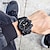 お買い得  デジタル腕時計-SANDA 男性 デジタルウォッチ 屋外 スポーツ ファッション 腕時計 光る ストップウォッチ 目覚まし時計 日付 週 レジン 腕時計