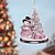 cheap Ornaments-Christmas Decorations Snowman Christmas Tree Pendants Creative 2D Acrylic Decorative Hanging Ornaments Farmhouse Decoration
