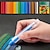 billige maling, tegning og kunstutstyr-24 farger støvfritt vannløselig krittfarge slettbar penn skolelærer spesiell tavlepenn student malepennsett for barn