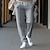 tanie Spodnie dresowe-Męskie Spodnie dresowe Uprawiający jogging Spodnie Plisowane spodnie Ściągana na sznurek Elastyczny pas Równina Komfort Oddychający Codzienny Święto Sport Moda Czarny Biały