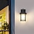 Χαμηλού Κόστους εξωτερικά φώτα τοίχου-φωτιστικά τοίχου εξωτερικού χώρου με αισθητήρα από το σούρουπο έως την αυγή εξωτερικά αδιάβροχα φανάρια τοίχου επιτοίχια φωτιστικά γυάλινες αποχρώσεις για είσοδο μπροστινής πόρτας βεράντας 110-240v