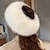 voordelige Feesthoeden-hoed Hoofdkleding Acryl / Katoen Bowler / Cloche hoed Fedorahoed Casual Feestdagen Luxe Elegant Met Pure Kleur Gesplitst Helm Hoofddeksels