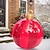 billige julepynt-jule udendørs oppustelig dekoreret bold 60 cm (23,6 tommer) juleblow up bolde ornamenter med pumpe
