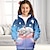 olcso 3D-s lány felsőruházat-Lány 3D Cica Kapucnis felsőrész Kabát Ruházat Hosszú ujj 3D nyomtatás Ősz Tél Aktív Divat aranyos stílus Poliészter Gyerekek 3-12 év Szabadtéri Hétköznapi Napi Normál