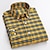 Χαμηλού Κόστους ανδρικά πουκάμισα oxford-Ανδρικά Επίσημο Πουκάμισο Έλεγχος πουκάμισο Πουκάμισο με κουμπιά Πουκάμισο με γιακά Πουκάμισο Oxford Πράσινο Χακί Θαλασσί Πράσινο του τριφυλλιού Μακρυμάνικο Καρό / Τετραγωνισμένο Απορρίπτω