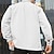 cheap Men&#039;s Jackets &amp; Coats-Men&#039;s Shirt Jacket Shacket Outdoor Daily Wear Warm Button Pocket Fall Winter Plain Fashion Streetwear Lapel Regular Black White Khaki Gray Jacket