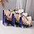 cheap Event &amp; Party Supplies-30pcs Royal Blue Paper Bag Marble Pattern Tote Ribbon Gift Bag Tote Bag Clothing Bag