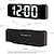 cheap Radios and Clocks-Projection Alarm Clock Digital For Bedrooms 7.9&#039;&#039; LED Alarm Clock With 180 Rotatable Projector On Ceiling Wall 3 Adjustable Brightness Digital Desktop Clock With Work Day Mode Night Mode Time Mem