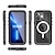 halpa iPhone-kotelot-puhelin Etui Käyttötarkoitus iPhone 15 Pro Max Plus iPhone 14 Pro Max Plus iPhone 13 Pro Max Vedenkestävä kotelo Irroitettava Koko vartalon suoja Kaksipuolinen Panssari ABS + PC