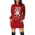 cheap Christmas Costumes-Christmas Santa Claus Dress Hoodie Pullover Classic Basic Kawaii For Women&#039;s Adults&#039; Christmas New Year 3D Print Dailywear