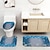 preiswerte Duschvorhänge-Badezimmer-Duschvorhang, funkelnder Badezimmervorhang mit Rautenmuster und 12 Haken, rutschfeste Badezimmerteppiche, WC-Abdeckmatte