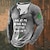 cheap Men&#039;s Henley T Shirt-Graphic Letter Tree Fashion Daily Casual Men&#039;s 3D Print Henley Shirt Casual Holiday Going out T shirt Black Red &amp; White Green Long Sleeve Henley Shirt Spring &amp;  Fall Clothing