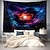 preiswerte Blacklight -Wandteppiche-Schwarzlicht Wandteppich UV reaktiv im Dunkeln leuchtend Party Neon Universum Himmel trippig neblige Natur Landschaft hängender Wandteppich Wandbild für Wohnzimmer Schlafzimmer