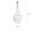 abordables Diseño de globo-Lámpara de araña de diseño moderno con bola de burbujas, candelabros de 40/50cm, decoración artística, candelabro de cristal, lámpara LED de suspensión para comedor/sala de estar, 110-240v