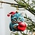 ieftine Decorațiuni de Crăciun-10 buc ornament de agățat pentru mașină de pisică, breloc plat imprimat 2d acrilic, ornament acrilic opțional și accesorii pentru oglinda retrovizoare pentru mașină pachet de cadouri comemorative