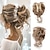 ieftine Meșe-coc dezordonat posturi de păr ondulat ondulat extensii de păr sintetice pentru femei clemă cu gheare în coc ciufulit coc dezordonat extensii de păr