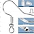 preiswerte Perlenherstellungsset-Ohrringhaken aus Sterlingsilber, 100 Stück/50 Paar, Ohrhaken, Fischhaken, hypoallergene Schmuckteile mit 100 Stück transparenten Silikon-Ohrringverschlüssen