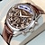 levne Quartz hodinky-wokai vysoce kvalitní pánské luxusní pásek módní quartzové hodinky pánské římské podnikání studentské sportovní voděodolné hodiny svítící ve tmě