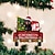 billige Trætilbehør-hund juletræ ornamenter xmas 2d akryl dekoration træ vedhæng sjov 2d akryl vedhæng r juleindretning til hjemmet ferie fest sjove ornamenter
