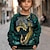 olcso fiú 3D pulóverek és pulóverek-Fiú 3D Dinoszaurus Pulóver Pullover Hosszú ujj 3D nyomtatás Ősz Tél Divat Utcai sikk Menő Poliészter Gyerekek 3-12 év Szabadtéri Hétköznapi Napi Normál