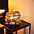preiswerte Tischlampe-Vintage-Lampe aus Buntglas mit gestapelten Büchern, Nachahmung aus Buntglas mit gestapelten Büchern, Lampe aus Harz, Kunsthandwerk, Tischlampe, Weihnachtsgeschenk, Weihnachtsdekoration