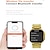 baratos Smartwatch-M9 Ultra Max Relógio inteligente 2.1 polegada Relógio inteligente Bluetooth Podômetro Aviso de Chamada Monitoramento de Atividade Física Compatível com Android iOS Feminino Masculino Suspensão Longa