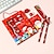 cheap Office Supplies-6pcs, Christmas Stationery Gift Box Prizes - Full Set Of Student Stationery, Children&#039;s Christmas Gift Prizes. Includes 2 Pencils, 1 Pencil Sharpener, 1 Eraser, 1 Ruler, And 1 Notebook