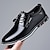 cheap Men&#039;s Oxfords-Men&#039;s Oxfords Derby Shoes Retro Walking Casual Christmas Xmas Daily Leather Comfortable Booties / Ankle Boots Loafer Black White Burgundy Spring Fall