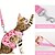 cheap Dog Apparel &amp; Accessories-Dog Cat Harness Fashion Party Reflective Breathable Washable Comfortable Christmas Outdoor Casual Daily Walking Dog Clothing for Bichon Frise Pomeranian Baby Pet Papillon Small