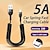 cheap Cell Phone Cables-5A Fast Charging Type C Cable Micro USB Spring Car USB Cable For Samsung Xiaomi Redmi POCO Huawei Honor Phone Accessories Gift