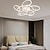 billige Loftslys-led loftslys dæmpbart geometrisk design moderne metal hængende lysekrone lys led ophængslys kreativ hængende loftslampe i sort til stue restaurant bar 110-240v