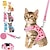 cheap Dog Apparel &amp; Accessories-Dog Cat Harness Fashion Party Reflective Breathable Washable Comfortable Christmas Outdoor Casual Daily Walking Dog Clothing for Bichon Frise Pomeranian Baby Pet Papillon Small