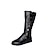 cheap Women&#039;s Boots-Women&#039;s Boots Motorcycle Boots Button Boots Plus Size Outdoor Daily Cut-out Mid Calf Boots Winter Flat Heel Round Toe Elegant Vintage Fashion Faux Leather Black Red