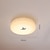 economico Lampade da soffitto con dimmer-plafoniera a led in vetro moderno lampadario a sospensione in metallo 30/40cm plafoniera a sospensione creativa in bianco per soggiorno ristorante bar 110-240v