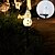baratos Luzes e lanternas de caminho-Luzes de boneco de neve movidas a energia solar de 1 unidade, luzes de paisagem à prova d&#039;água e anticongelante para pátio externo, luzes decorativas de Natal LED com espiga, adequadas para vários