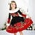 cheap Girl&#039;s 3D Dresses-Girls&#039; 3D Floral Dress Long Sleeve 3D Print Fall Winter Sports &amp; Outdoor Daily Holiday Cute Casual Beautiful Kids 3-12 Years Casual Dress Swing Dress A Line Dress Above Knee Polyester Regular Fit