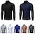 cheap Men&#039;s Casual T-shirts-Men&#039;s T shirt Tee Turtleneck shirt Long Sleeve Shirt Plain Rolled collar Street Long Sleeve Clothing Apparel Vintage Essential