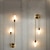 billige Indendørsvæglamper-Indendørs væglamper Stue Soveværelse Kobber Væglys 110-120V 220-240V 5 W