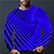 billiga 3D-tröjor för män-Grafisk Geometrisk Herr Mode 3D-tryck Pullover-tröja Helgdag Semester Utekväll Tröjor Gul Rubinrött Långärmad Rund hals Mönster Vår &amp; Höst Designer Hoodie Sweatshirt